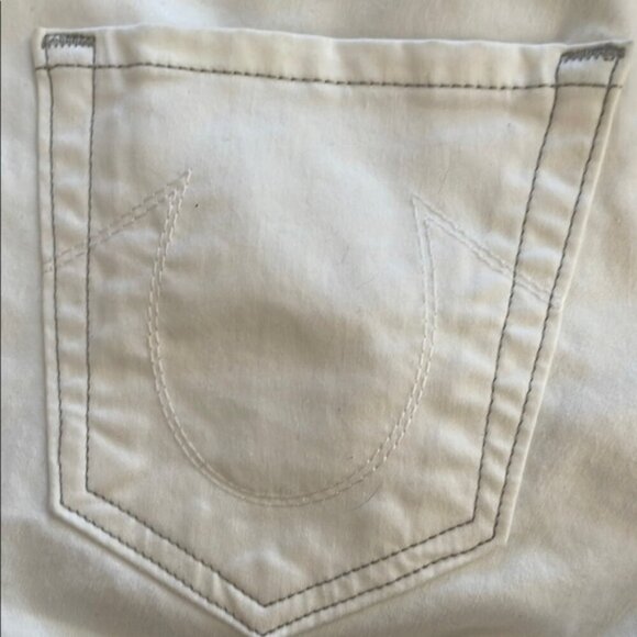 NWT True Religion 23 White Jude Skinny Jeans Low Rise Made in Italy - Picture 9 of 10